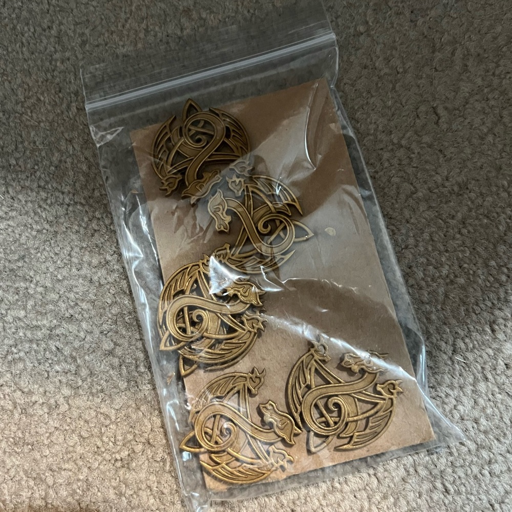 Gold Dragon Cuffs (Targaryen - Game of Thrones)